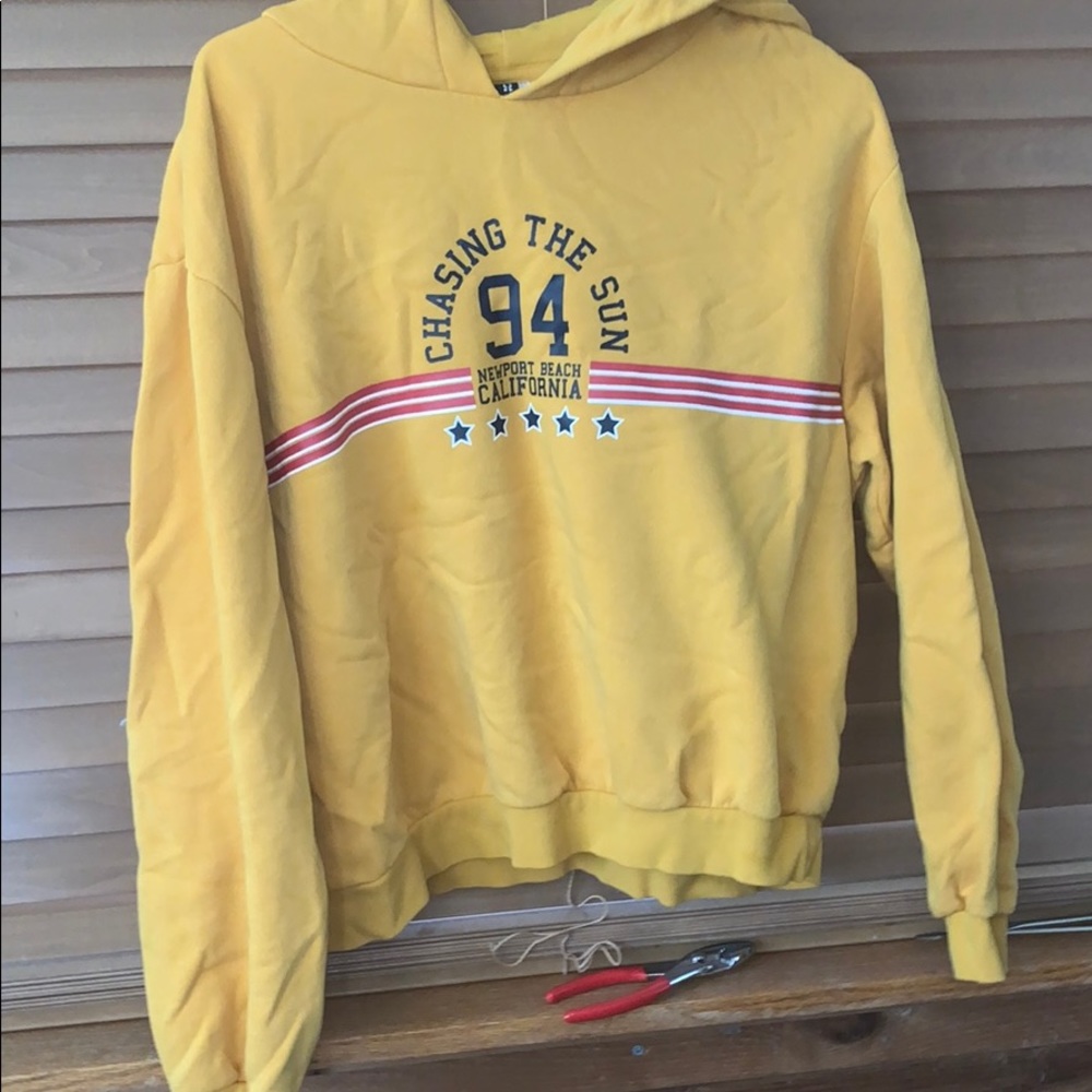 Yellow hoodie